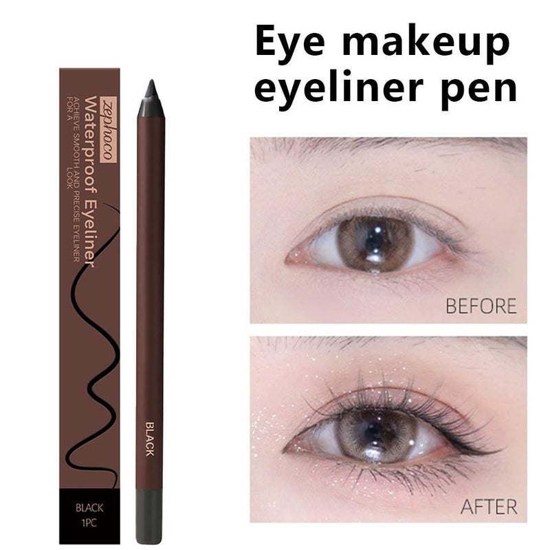24Hr Waterproof Eyeliner, Sharpenable Eye Pencil, New Personal Eyeliner, No Smudging, Fading, Smooth And Easy To Color - Image 2